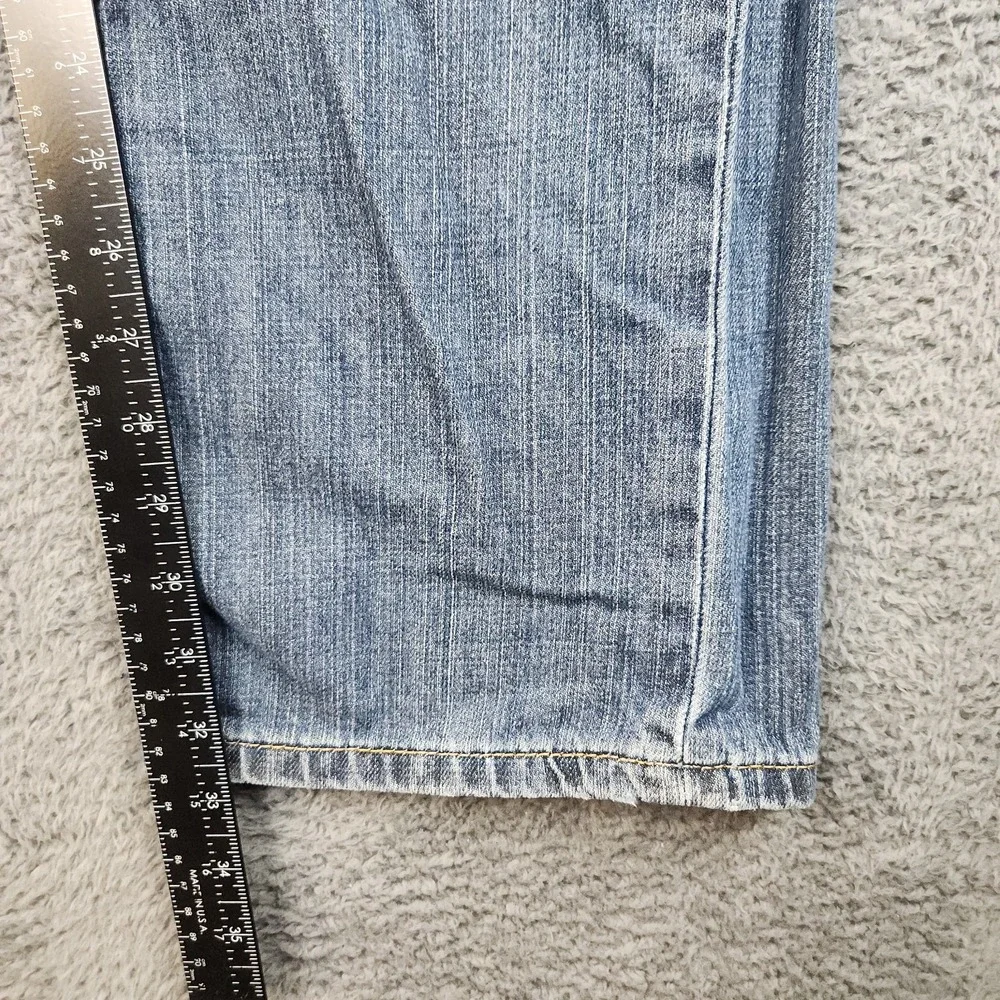 Levi's 559 Relaxed Straight Jeans Mens 36x34 Blue Mid Rise Distressed Denim